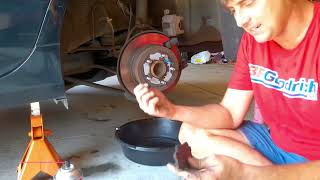 I Show You How to Change Rear Brake Pads in a Toyota Camry