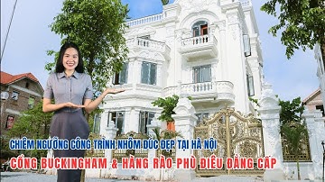 ✅Chiêm ngưỡng công trình Cổng Nhôm Đúc đẹp tại Hà Nội - Cổng, hàng rào nhôm đúc nhà anh Hùng