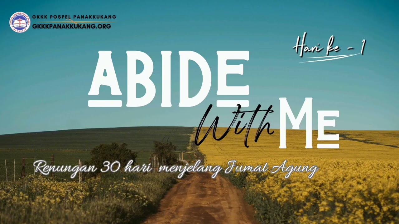 Renungan 30 hari menjelang Jumat Agung. Hari-1