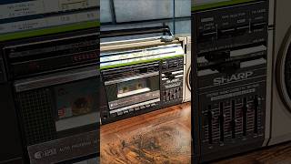 80s popular model SHARP GF-7600SG 4 Band FM recorder stereo dual speaker#shortsviral #video#viral