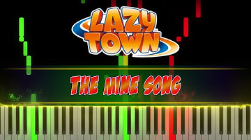 The Mine Song  - LazyTown piano cover [piano tutorial + sheet piano]