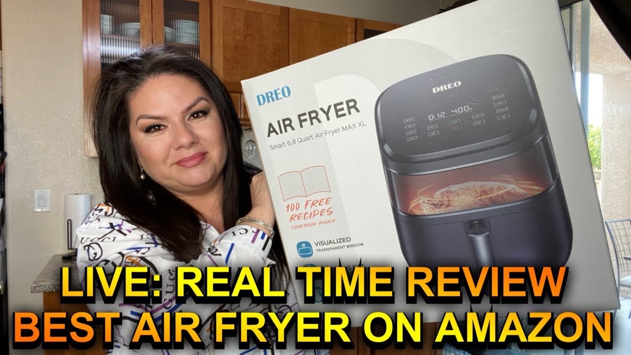 The 4-Quart Air Fryer by Dreo prepares crispy foods with less oil