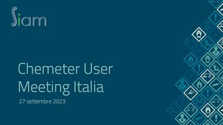 Novità ed aggiornamenti normativi - Chemeter User Meeting Italia 2023