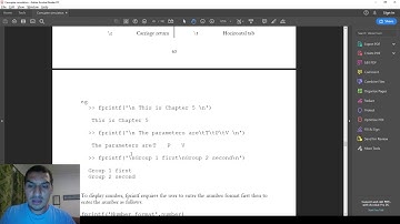 Introduction to Matlab in English | 22 fprintf function