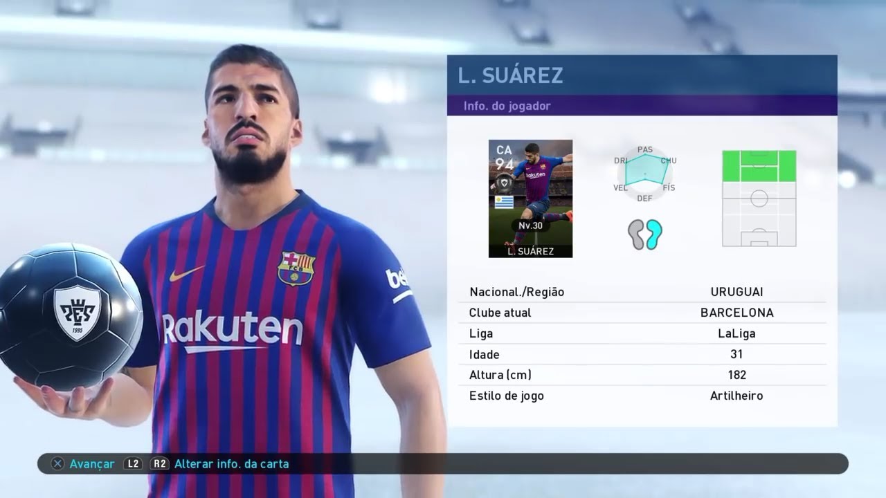 Suárez Destaque No Nível Máximo!!! Pes2019 Myclub!!! - Youtube