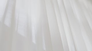 Free stock footage 4K (Free clip) - White curtain(흰색 커튼)