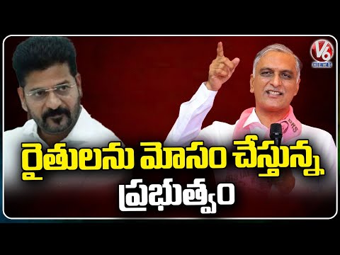 Harish Rao Fires On Congress Government | MP Election Campaign | Zaheerabad | V6 News - V6NEWSTELUGU