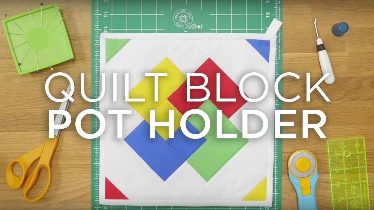 Quilt Snips Mini Tutorial Quilt Block Pot Holder YouTube