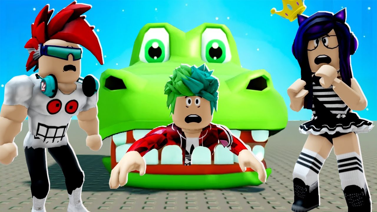 EL COCODRILO NOS QUIERE COMER en ROBLOX | Kori