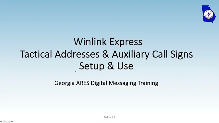 Winlink Tactical and Auxiliary Call Signs