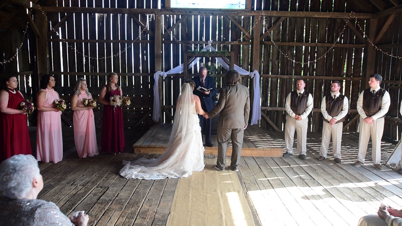 Little River Bluegrass Barn Wedding Ceremony Part 2 Youtube