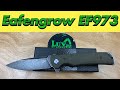 Eafengrow ef973 micarta liner lock flipper knife