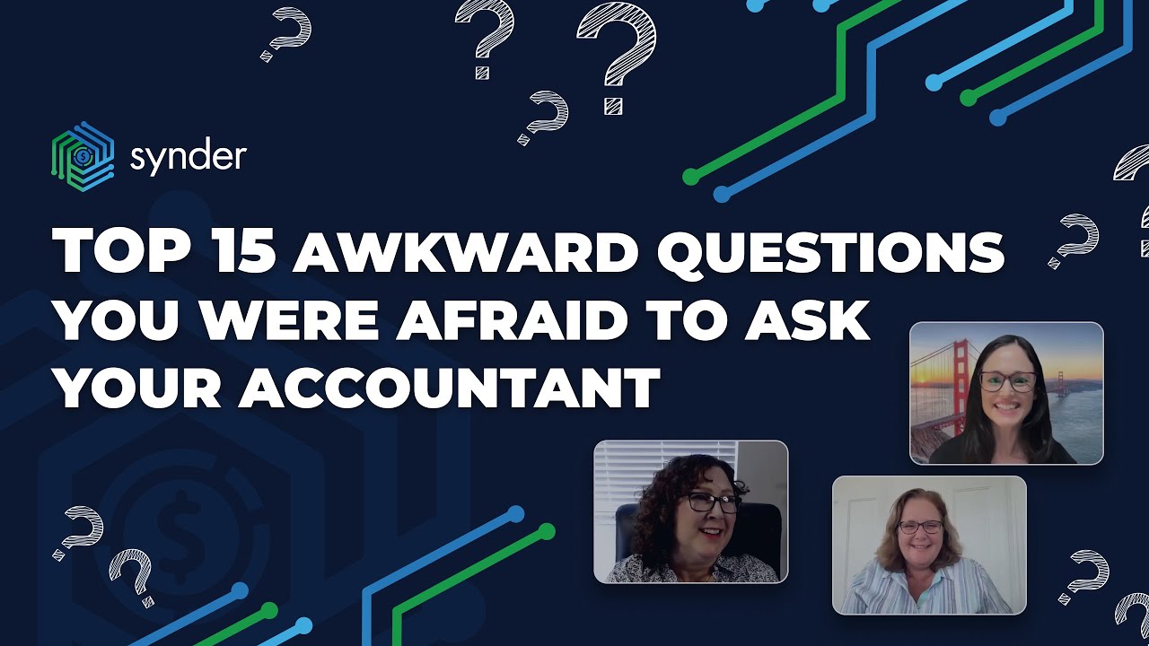 Top 15 Awkward Questions You Were Afraid to Ask Your Accountant - YouTube
