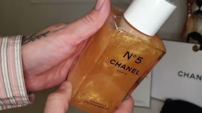 Chanel N°5 THE GOLD BODY OIL #chanelunboxing #chanellecoton 