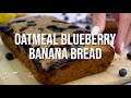 Oatmeal blueberry banana bread  glutenfree dairyfree