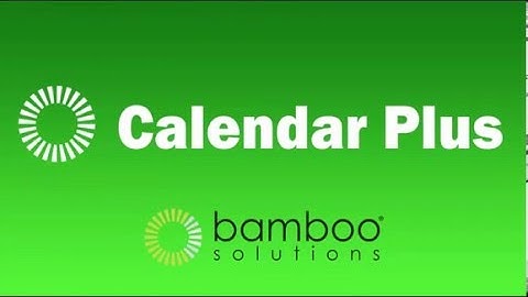 Bamboo Solutions Calendar Plus Web Part