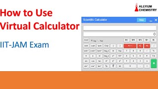 How to use virtual calculator in IITJAM/GATE EXAM I #findlogarthim#findantilogarthim#IITJAMChemistry