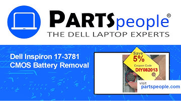 Dell Inspiron 17-3781 (P35E001) CMOS Battery How-To Video Tutorial