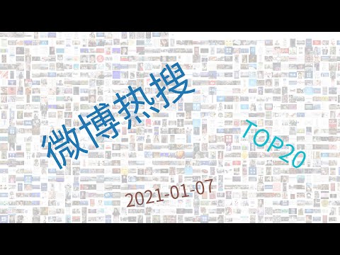 Trending topics on Weibo, week of 01-07-2021
