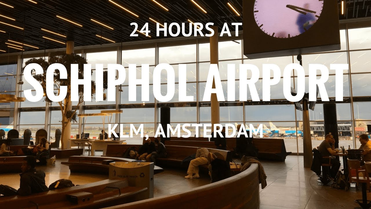 KLM 24 hours at Schiphol airport Amsterdam