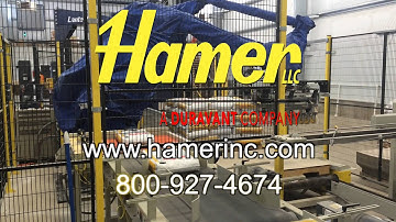 Hamer Robotic Bag Palletizing Systems - Low Cost, Small Footprint, Up to 24 BPM!