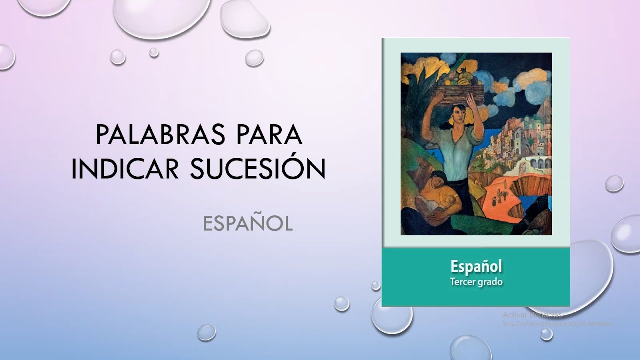 Palabras para indicar sucesión - YouTube