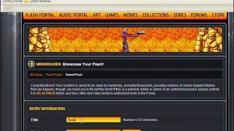 How To Put Movies On Newgrounds