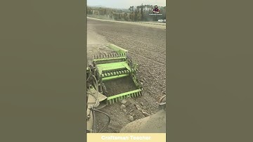 Rock Separator Machine Clearing Fields for Perfect Soil #shorts #farming #farm #farmwork