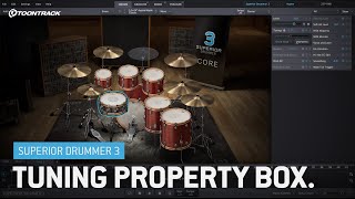 Superior Drummer 3: Tuning property box