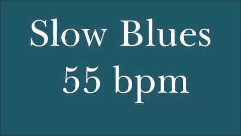 [Drum Loop for Practice] Slow Blues 55 Bpm