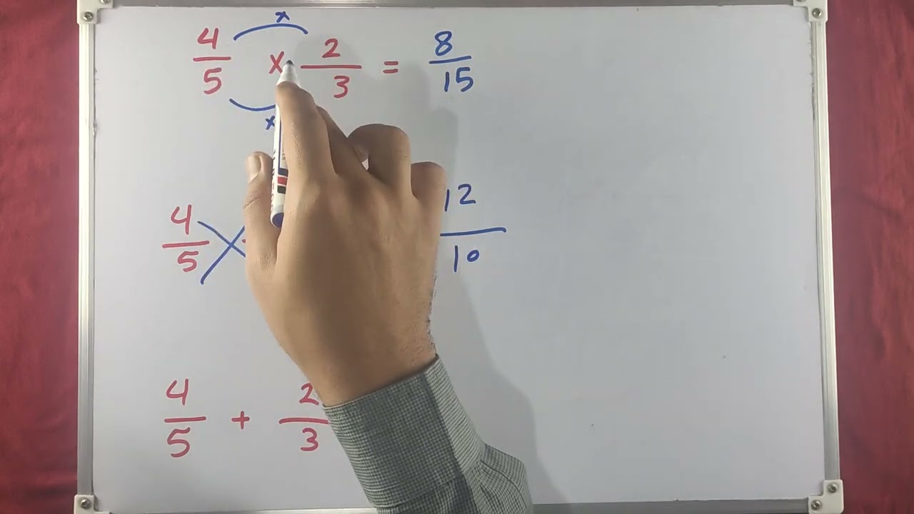 كيفية جمع و ضرب و قسمه الكسور