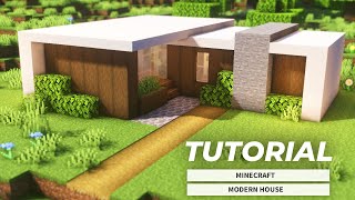 Minecraft: How to build a Modern Survival House | モダンなサバイバルハウスの作り方(現代建築)