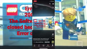Nintendo Switch "The Software was closed because an Error occurred." [Landscape version]