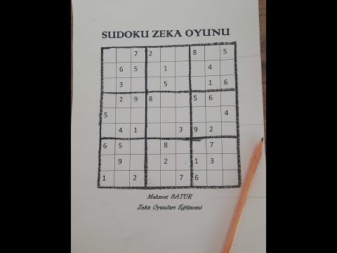 Sudoku Nasıl Oynanır?  Sudoku Nasıl Çözülür?