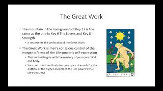 Key 17 The Star  & Key 18 The Moon