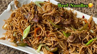 Juicy Beef Noodles Recipe | Beef Chowmein style Noodles😋