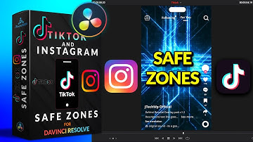 TikTok and Instagram safe zones title pack for Davinci Resolve