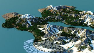 Map Breakdown #Feon - How to make a realistic Minecraft World with WorldPainter and Gaea