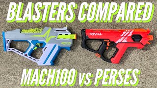Nerf Hyper Mach 100 vs Nerf Rival Perses - Blasters Compared [4K]