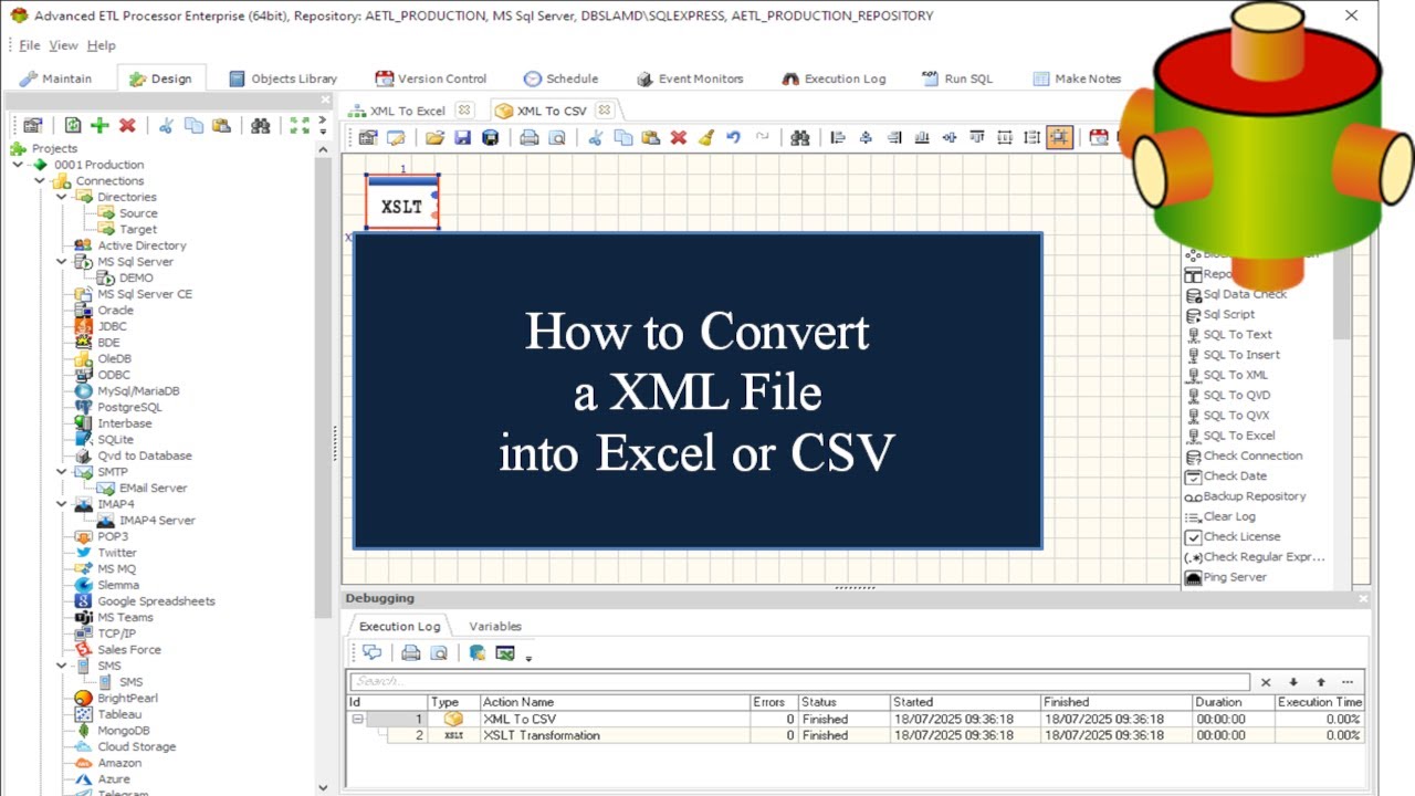 Convert XML To Excel or CSV | Advanced ETL Processor Tutorial 🎥 - YouTube