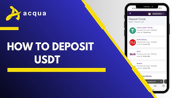 How To Deposit Via USDT Tether TRC20 | My Acqua Markets