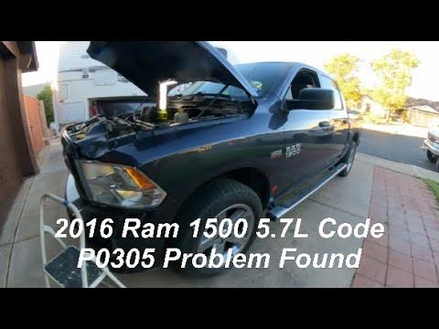 2016 Ram 1500 5 7L Code P0305 Problem Found - YouTube