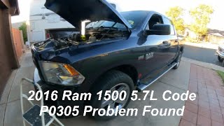 2016 Ram 1500 5 7L Code P0305 Problem Found