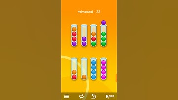 Ball sort-Bubble sort puzzle Advanced level 22
