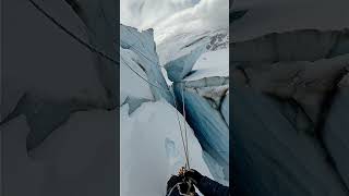 Climbing the Frozen World: A Journey Through Silent Ice Mountains #Adventure #IceClimbing