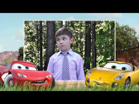 Слайд шоу из фотографий для мальчика на день 'Тачки' Proshow Producer style & project 'Cars'.