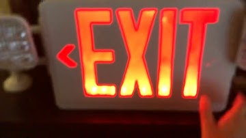 exit sign setup up 13