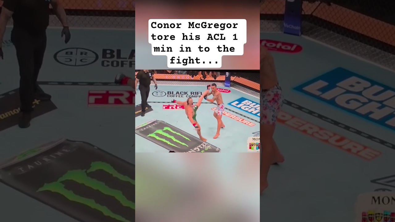 Watch Conor McGregor tore his ACL 1 min in to the fight... #ufc #sports #mma #america on YouTube Watch Conor McGregor tore his ACL 1 min in to the fight... #ufc #sports #mma #america on YouTube