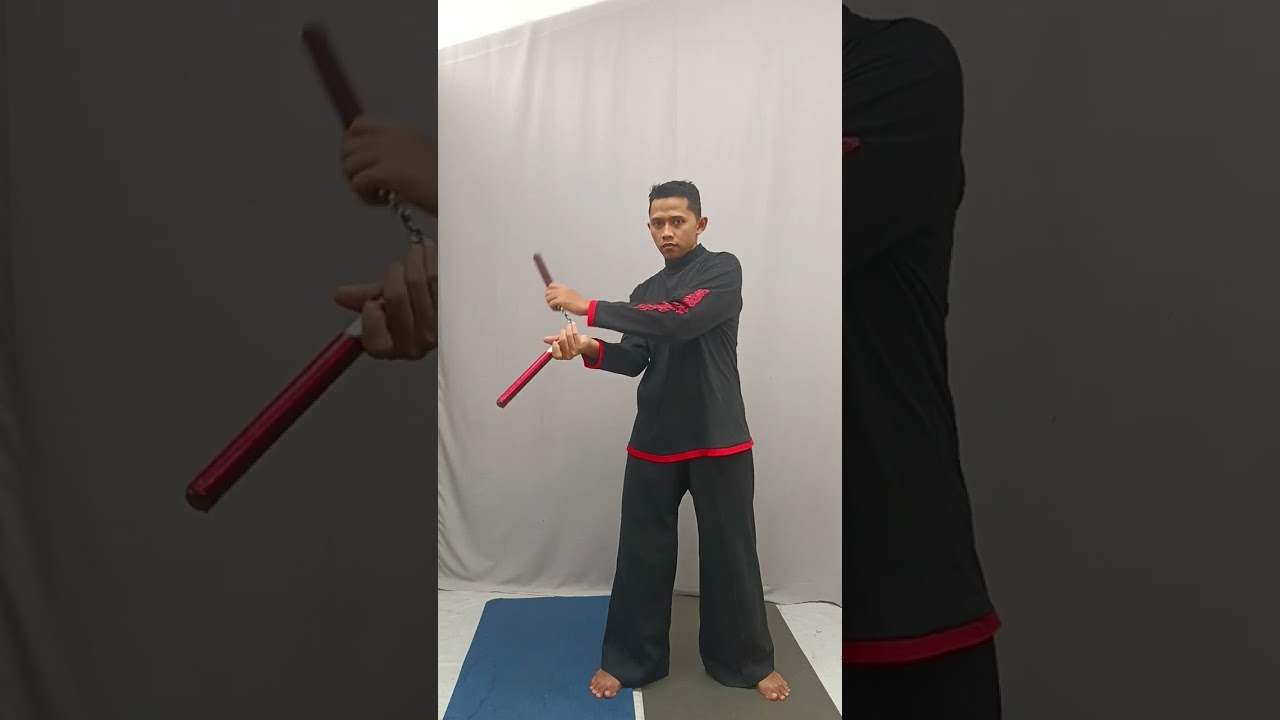 Nunchaku Trick\\Tehnik dasar main ruyung\\double stick, tutorial