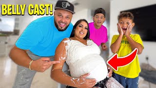 WE MADE OUR OWN PREGNANCY BELLY CAST!